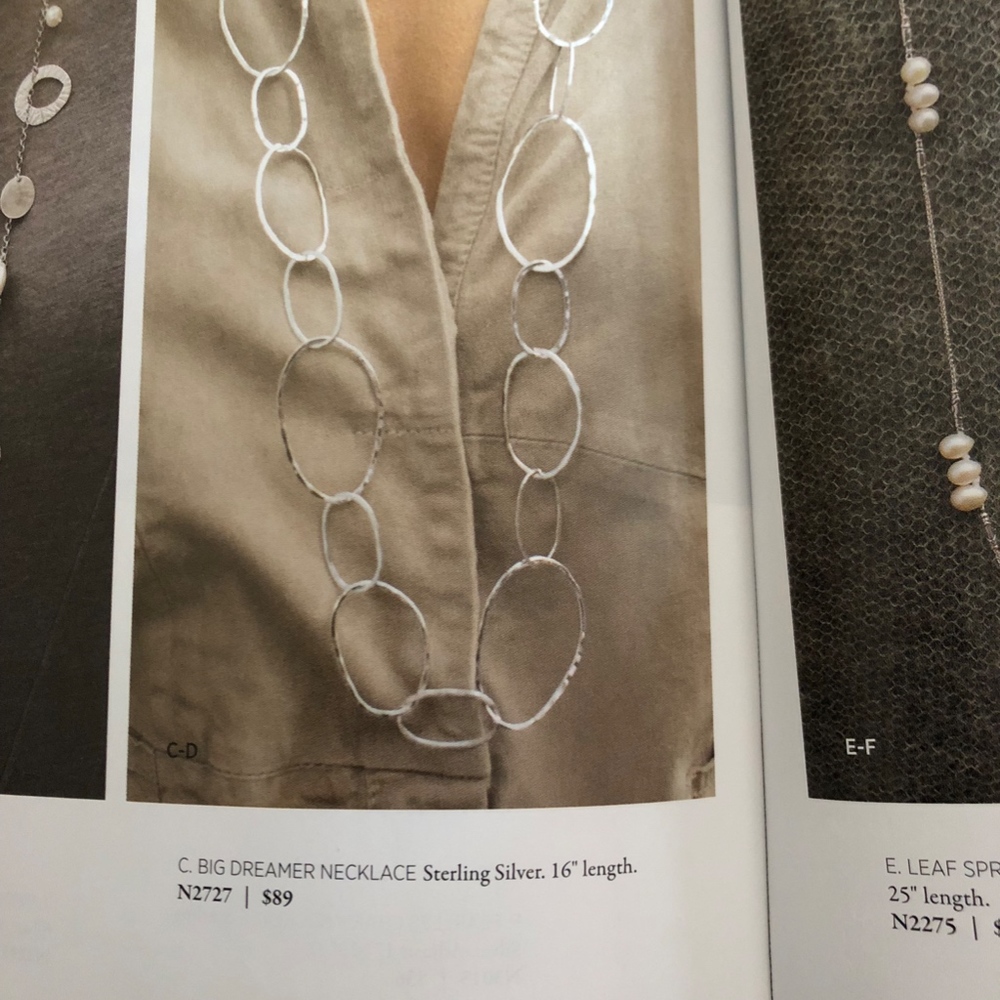 Silpada "Bubble up" Sterling  Silver necklace 38"